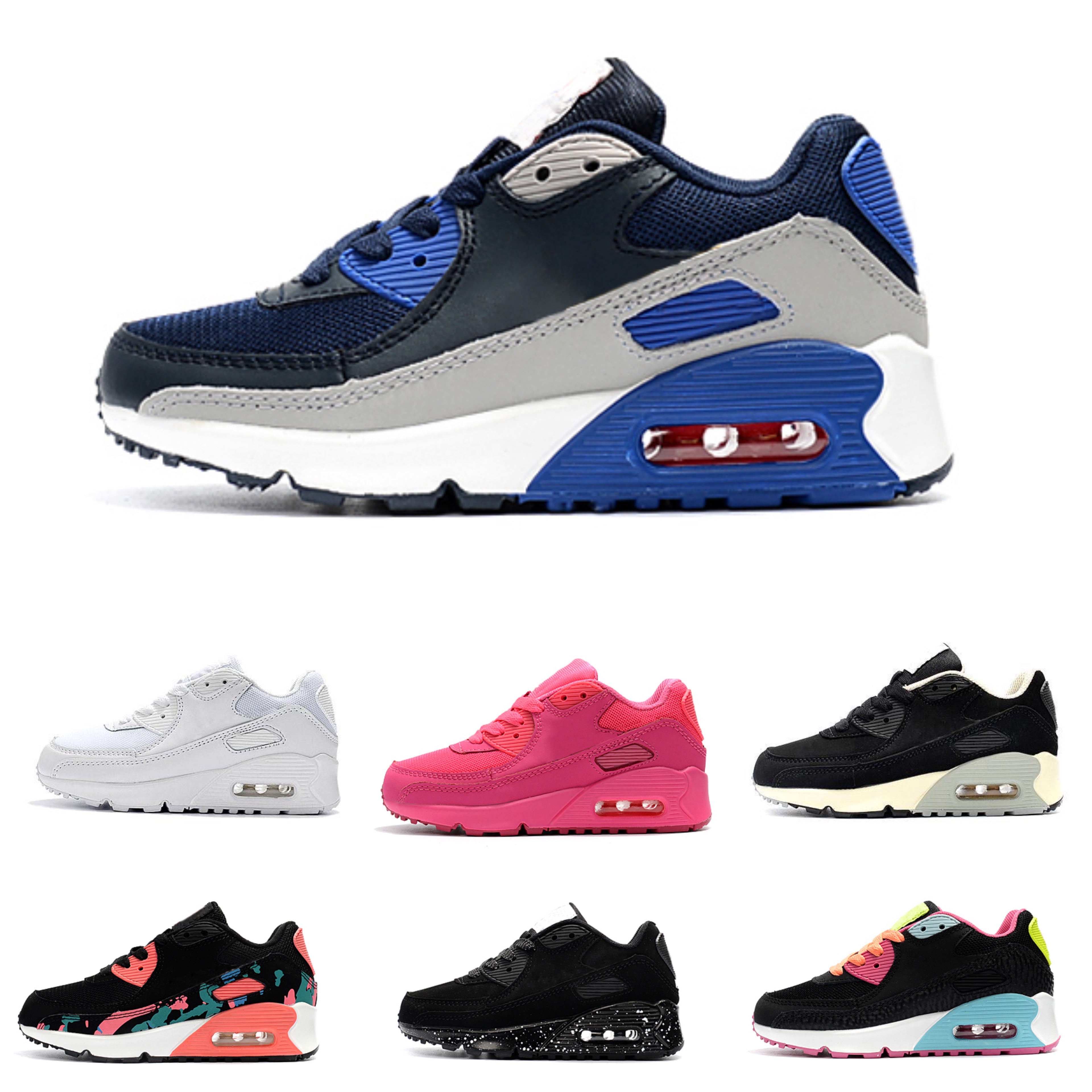 

2022 Children's Athletic ShoesKids Running shoes Black white Baby Infant Sneaker Children sports girls boys 1-14years, Color 7
