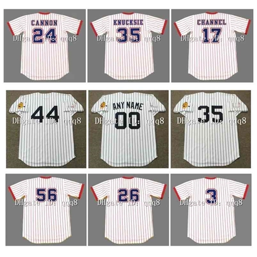 

Chen37 Air01 Vintage 1978 1969 Baseball Jersey HANK AARON DALE MURPHY PHIL NIEKRO Jimmy CANNON Wynn BOB HORNER Gene Garber PHIL KNUCKSIE ANDY CHANNEL JIM, With name