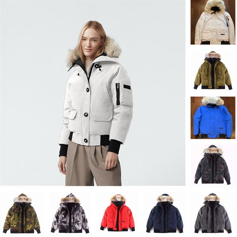 Designer Winter Canada parka Mens Jackets Fourrure goose clothing Down Hooded Parkas womens Homme Chaquetas Coats Outerwear Fur la267D