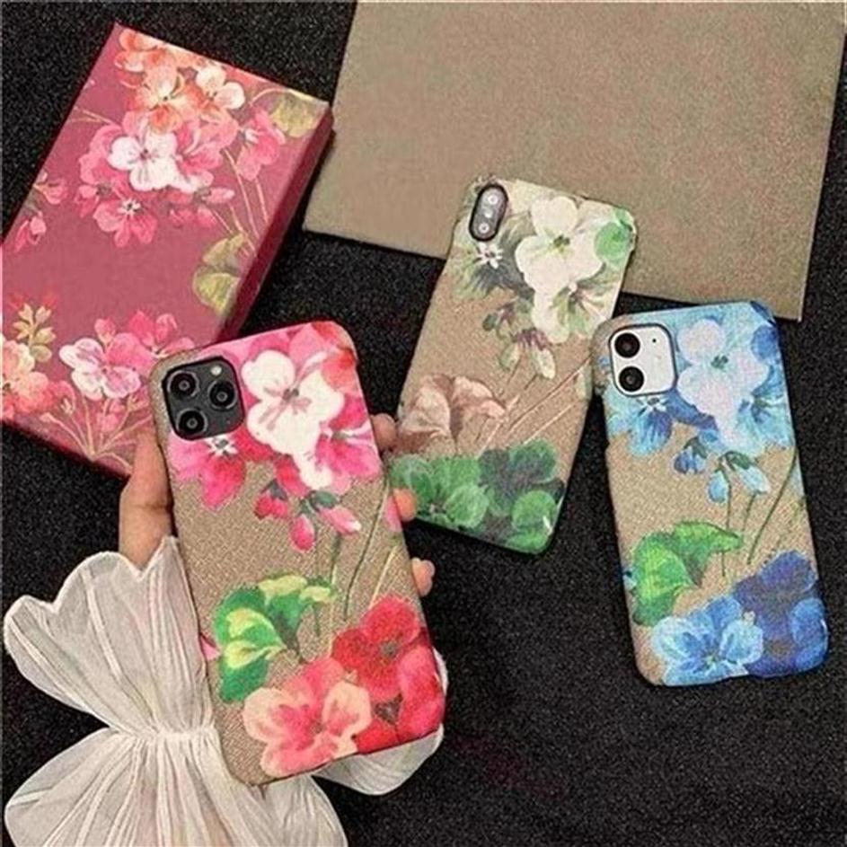 

One Piece Fashion Phone Cases For iPhone 13 pro max 12 11 X XR XSMAX cover PU leather flower shell Samsung Galaxy S20 S20P S10P NO281Z, Red flower