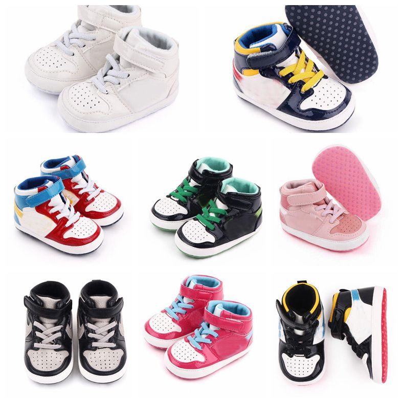 

2023baby Designer Kid First Walkers leather High Top Sneakers Crib Infant Boots infant running shoes newborn designer shoes kids Breathable Slippers Toddlers, #8