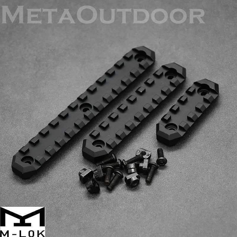 

Aluminum 20mm Weaver Picatinny Rail Base AR15 M-LOK MOE Handguard Extension Tactical Accessories 3 Pack