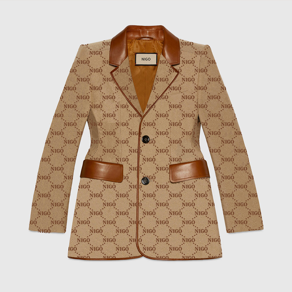 

High Profile Suit brand Designer fashion women suit designer clothes blazer with full letters 2022 spring new released tops, Brown