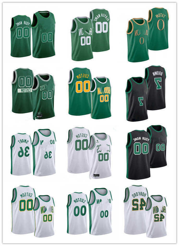 

75th Custom Men Women Youth Boston''Celtics''Jayson 0 Tatum Al 42 Horford Jaylen 7 Brown Marcus 36 Smart Basketball Jerseys, Gold