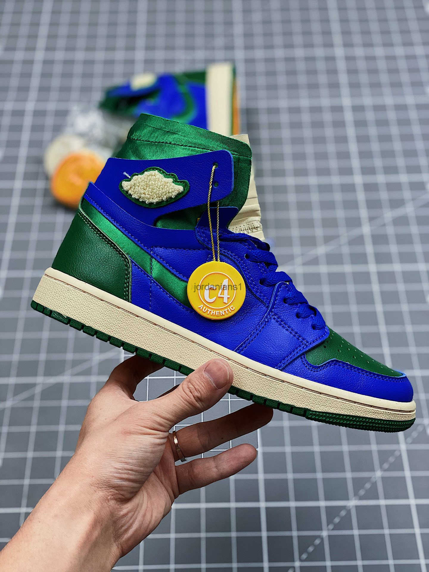

Shoes Top Quality Jumpman 1s High Zooms CMFT Aleali May ROYAL/GREEN Cultural Sneakers Outdoor Trainers Original