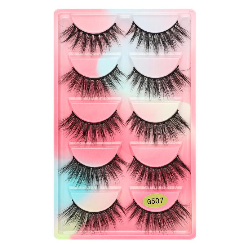 

False Eyelashes Wholesale 3/5 Pairs Multipack 3D Mink Lashes Natural Long Dramatic Eyelash Makeup Faux Cils Extension BulkFalse