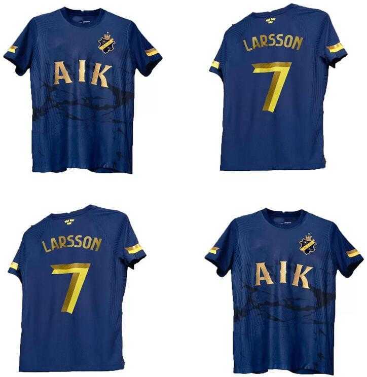 

22 23 AIK Royal Edition Fotboll Soccer Men's T-Shirts Jerseys 2022 2023 Papagiannopoulos Rogic Larsson tihi 131th anniversary maillots football Men's T-Shirts