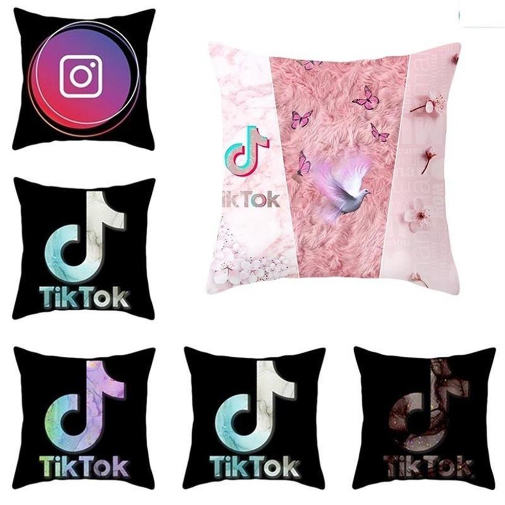 

Pillow Cover Tik-Tok Home Decor Pillowcase Square Size 18Inch18Inch Cushion Case Throw Pillow Cover Case1300F