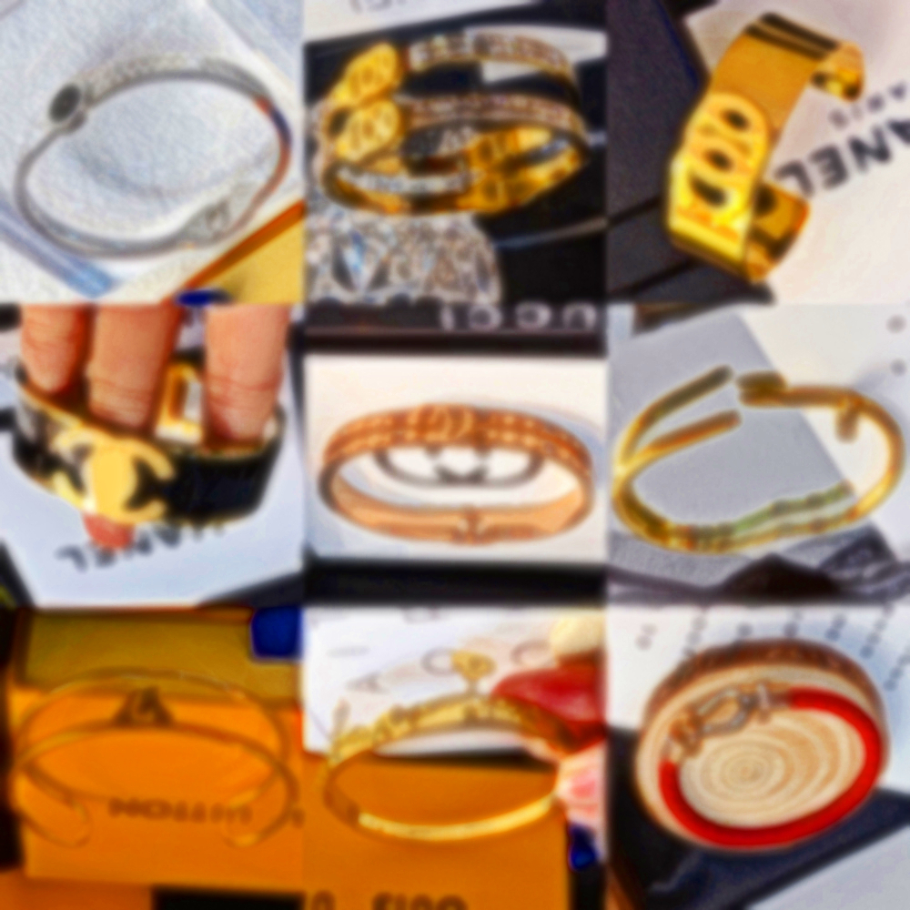 

Fashionable Bracelets Bangle Designer Letters Crystal 18K Gold Plated 925 Silver Plated Stainless steel Bracelet Fashion Jewelry Womens bracelets -2