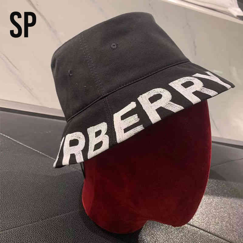 

Black Bbr Caps Double-sided Burberyhat Fisherman Hat Men and Women 8037597, Daigou