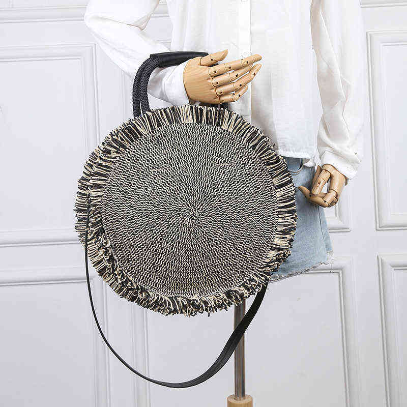 

Tote Bags for Women Straw Bag Luxury Designer Handbag Women's Branded Bag Imitation Brands Handbags Hand Beach Ladies Luggage 220615, Black