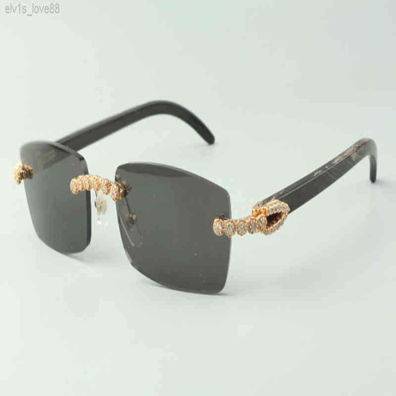 

2021 Bouquet Diamond Sun 3524012 with Natural black textured buff Horn Lens 3.0 Thickns