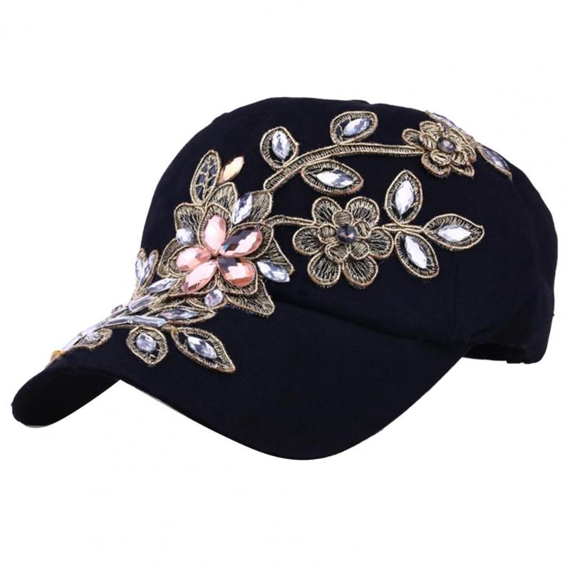 

Visors Women Hats Easy To Match Summer Cap Flower Embroidery Sunscreen CapVisors VisorsVisors, White