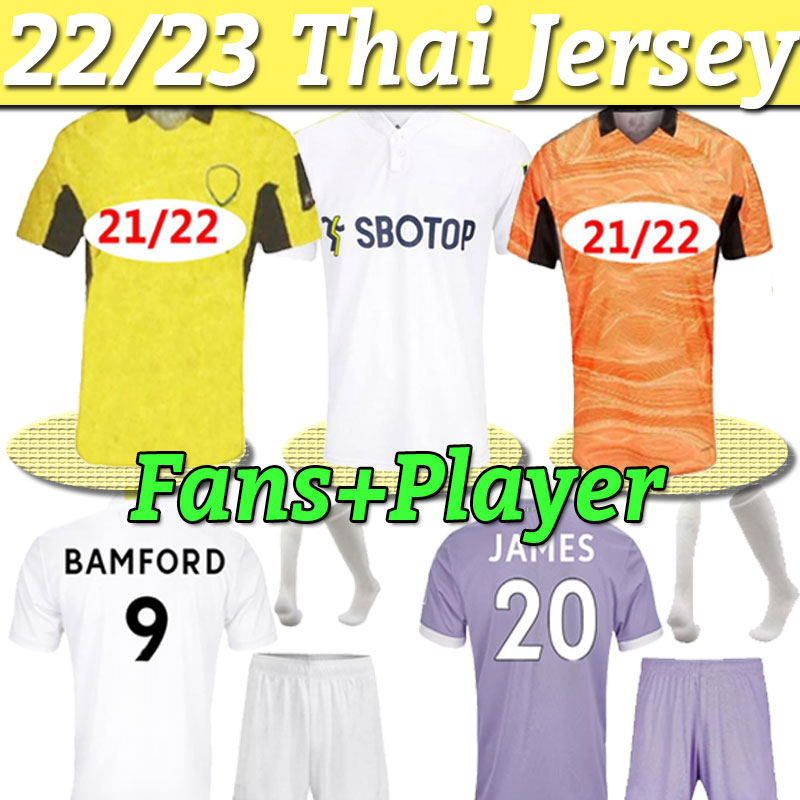 

21 22 LeEdS third soccer jerseys RAPHINHA 2022 home JAMES HARRISON goalkeeper COSTA BAMFORD PHILLIPS Men kids kits football shirt fans player version united
