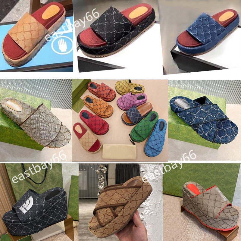 

Fashion Summer Thick Bottom Beach Slippers Mens Cartoon Slippers Outdoor Platform Alphabet Lady Sandals Leather High Heels Designer Women Casual, Colour 25