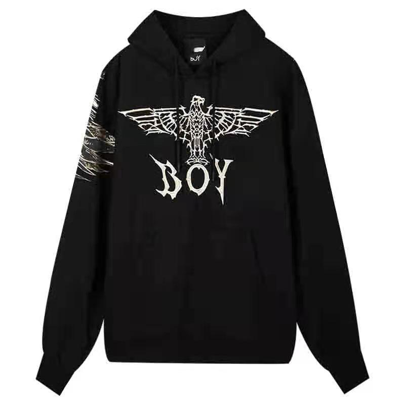 

Men's Hoodies & Sweatshirts Boys London Hoodie Fashion Bronzing Eagle Over Sized Couple Sweatshirt