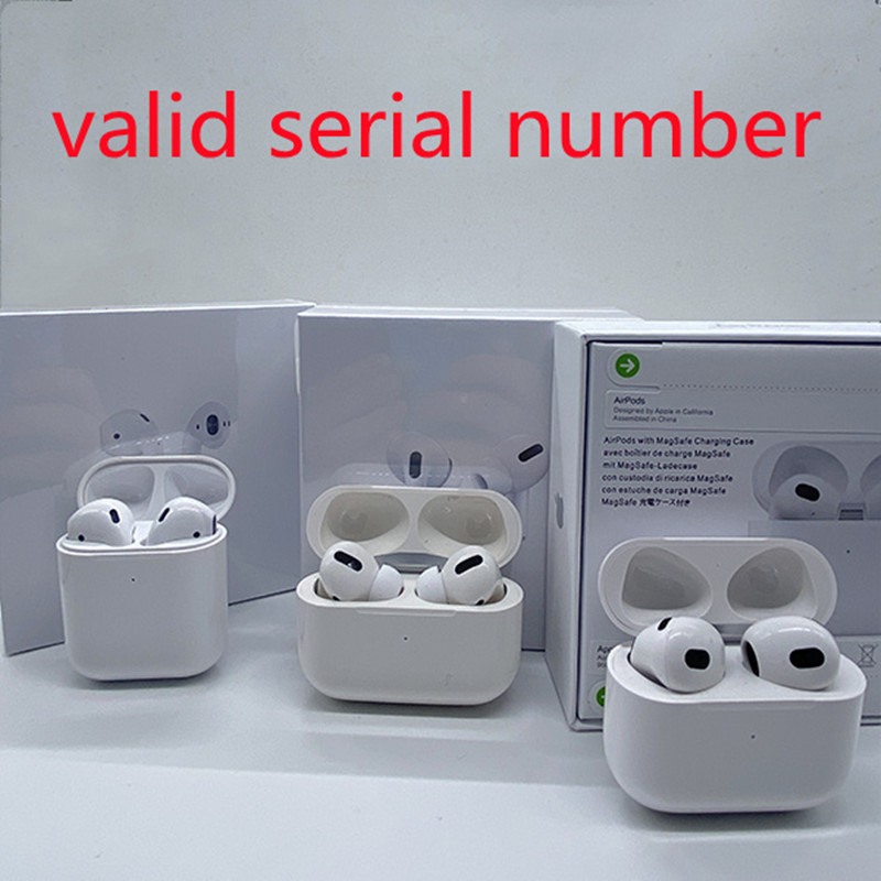 

High Quality Airpods Pro Airpods 3 Air Pod 2 3 4 Headphone Accessories airpod 2 3 In-Ear Detection Bluetooth Headphones Wireless Charging