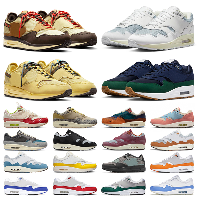 

1 Patta men women running shoes White Black Monarch Noise Aqua Baroque Brow Night Maroon Saturn Gold Tour Yellow 1s trainers sports sneakers Jogging Walking, 36