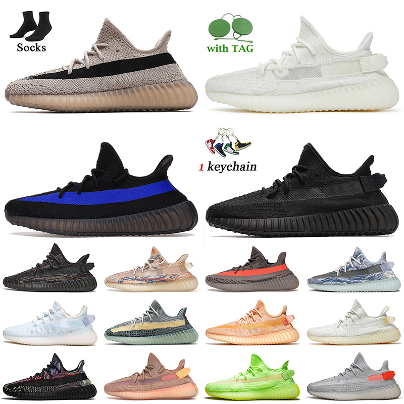 

2022 Big Size 48 Women Mens Running Shoes Beige Black Onyx Pure Oat White Bone Dazzling Blue CMPCT Slate Red Beluga Reflective Light Static Trainers Sneakers Mono Clay, D48 black white 36-48