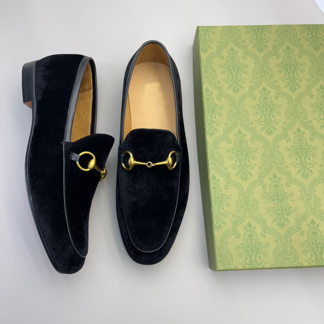 

2022 Men Fashion Suede Slip On Flats Mens Dress Shoes Brand Designer Party Wedding Male Oxford Shoes Casual Loafers Size 38-44, Black