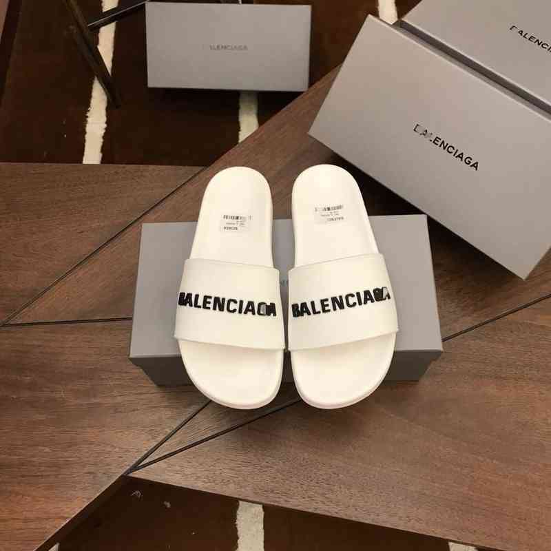 

Paris slippers Balenciga pool slide sandal Fashion Couples One-way Classic Letters Casual Wear Anti Slip Trend Beach Shoes R4TX, White