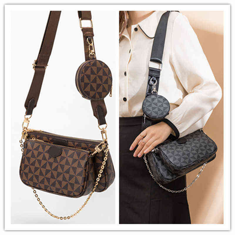 

Lujia Mahjong Designer Bag Fashion Three in One Old Flower Shoulder Bag Versatile Chain Slanting, Haig