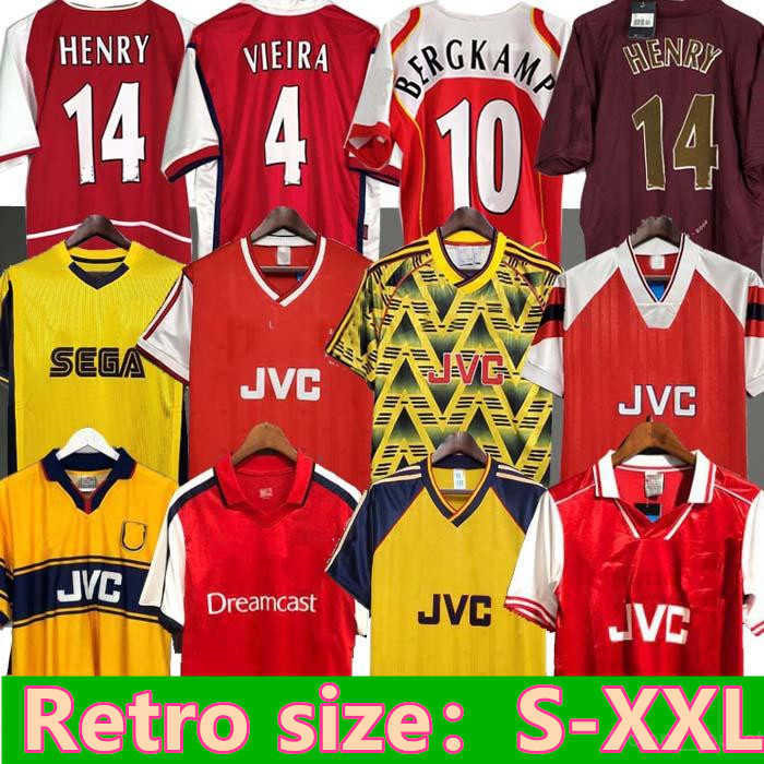 TOP HIGHBURY HOME FOOTBALL SHIRT JERSEY SOCCER PIRES HENRY REYES 2002 04 Retro JERSEY 05 06 BERGKAMP 92 94 95 ADAMS Long sleeve 96 97 Galla-image-776721057