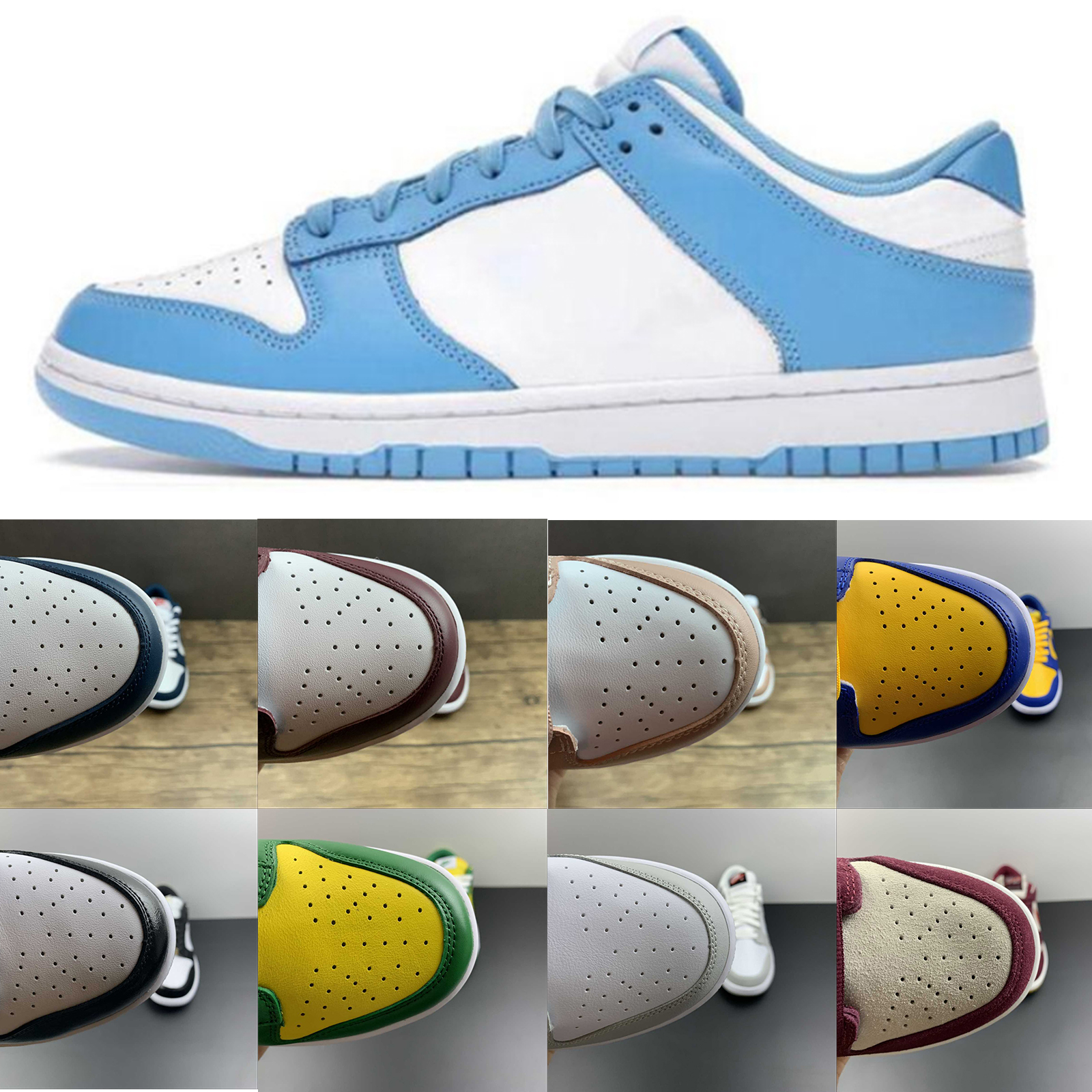 

2022 TOP quality UNC dunks Low casual running shoes designer men women Black White blue red pink 36-46 socks trainers outdoor sports sb sneakers with original box, Pm me get more