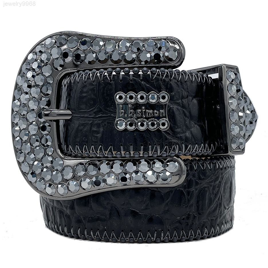 

2021 Designer Belt Bb Simon Belts for Men Women Shiny diamond belt black Noir Classic black2