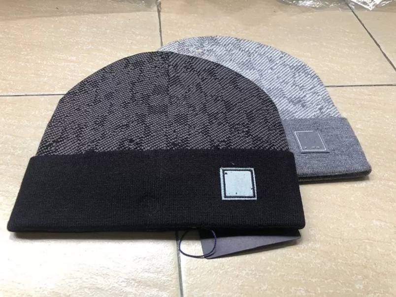 Luxury Classic Winter Beanie Men And Women Fashion Design Knitted Caps Autumn Wool Hat Letter Jacquard Unisex Warm Skull Cap 01