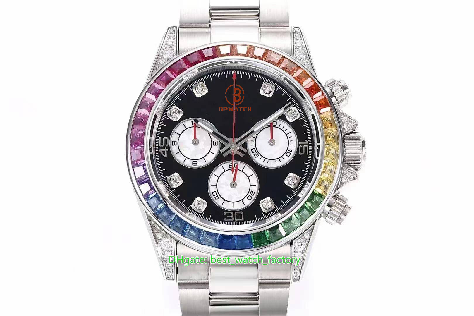 

Hot Selling Chronograph Watches CAL.4130 Movement 40mm Cosmograph 16599 RBOW Diamond Gem Beze Sapphire Mechanical Automatic Mens Watch Men's Wristwatches, Travel bag
