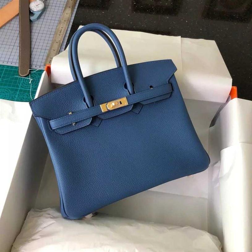 

35 30cm Designer Bags Handbag Purse Women Berkin Tote Genuine Leather Handbags Lady Fashion Luxurys Designers Shoulder Crossbody B250C, Sky blue