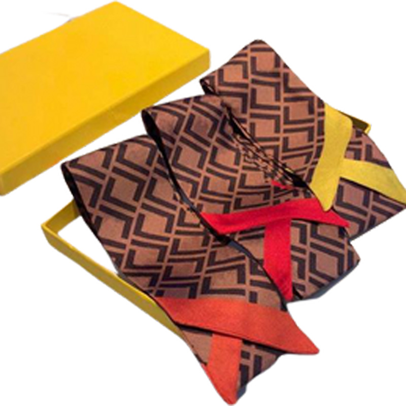 

Women Silk Ribbon Headband Designer Hair Bands 100% Twill Silk Double Sided Bag Bag Decoration Jewelry With Box Amazing