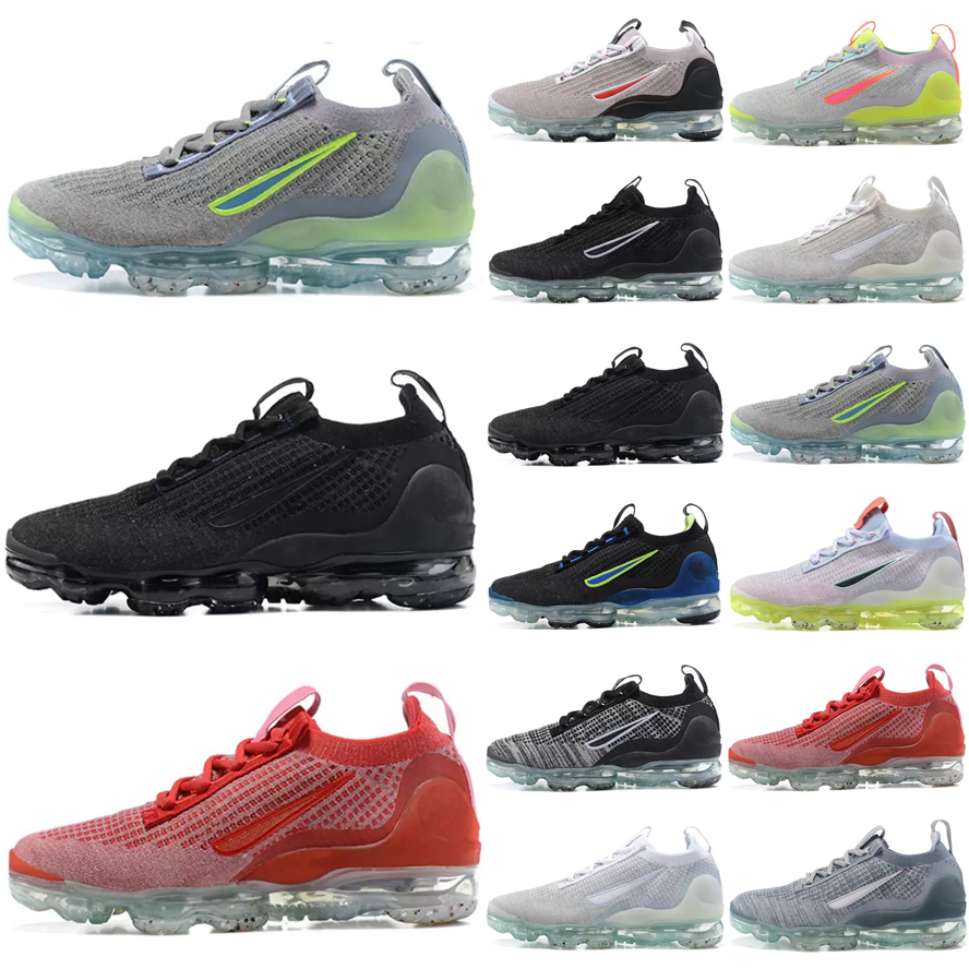 

maxs vapo FK shoes Triple Black Anthracite Fly Running Shoes for Men women knit Summit Game Royal Oreo Obsidian trainer Metallic Silver Grey Neon Volt sneakers, # 19