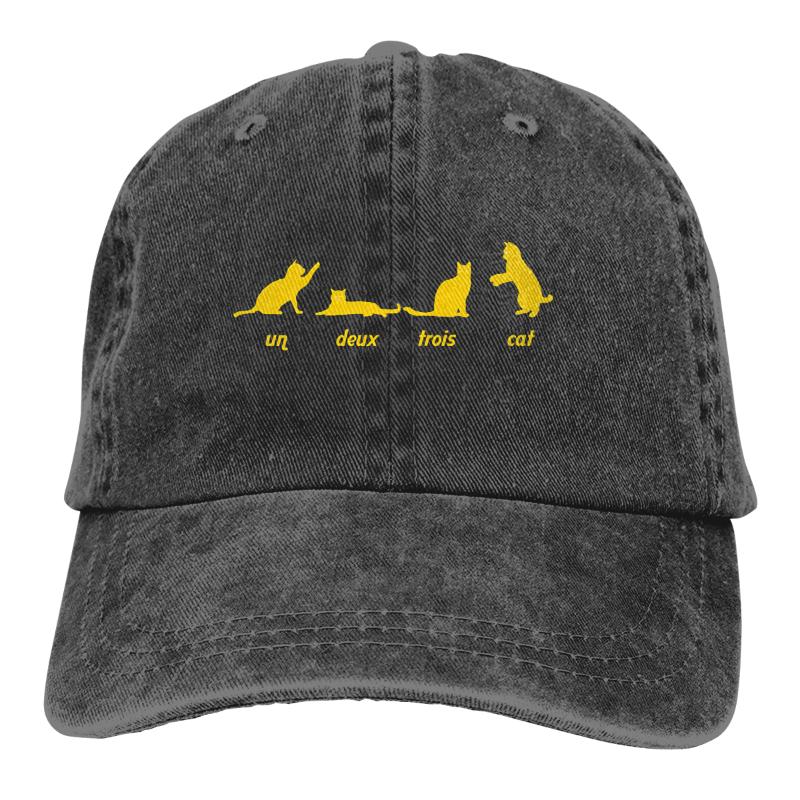 

Berets French Cat Baseball Cap Cowboy Hat Peaked Bebop Hats Men And Women, Black