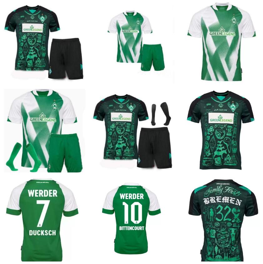 

22 23 Werder Bremen SPECIAL SOCCER JERSEY Marvin Ducksch Leonardo Bittencourt BLACK GREEN 2022-2023 How Deep is Your Love FOOTBALL SHIRTS men kids kit