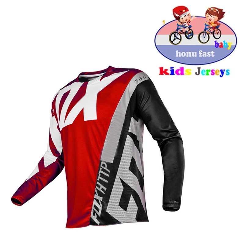 

Kids Off Road ATV Racing T-Shirt AM RF Bicycle Cycling Bike FxoDownhill Jersey Motorcycle Jersey Motocross MTB DH MX Ropa D Boys 220512, Fox downhill 3