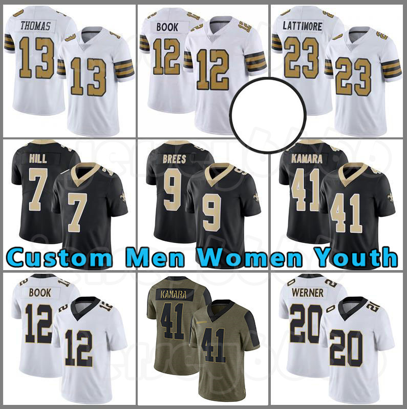

Custom Men Alvin Kamara Michael Thomas Jameis Winston Football Drew Brees Jersey Taysom Hill Marshon Lattimore Ian Book Pete Werner Marquez Callaway TreQuan Smith, Custom youth(shentu)