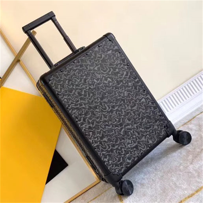 

satolas GM rolling suitcase travel luggage large volume practical design 360 degree wheels Goyarine Canvas Clamecy Cowhide handle bag designer luxury e2V8#