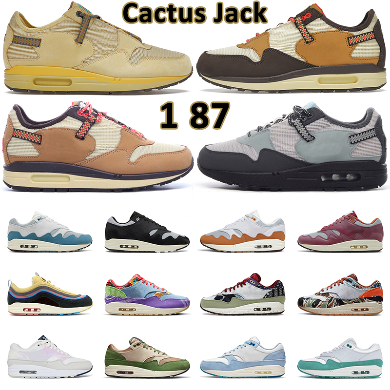 

1 87 Cactus Jack Running Shoes Men Women Baroque Brown Saturn Gold Concepts Mellow Heavy Patta Waves Black Monarch Mens Trainers Sports Sneakers, 14