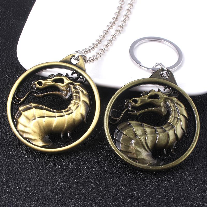 

Keychains Game Mortal Kombat Keychain Metal Alloy Animal Key Ring Holder Chaveiro Gift For Men Car AccessoriesKeychains KeychainsKeychains