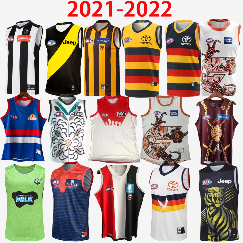

PRESELL 2021 2022 AFL Western Bulldogs rugby jerseys 21 22 RICHMOND BRISBANE LIONS PORT ADELAIDE HAWTHORN Essendon Melbourne Crows GWS Giants League shirts vest top