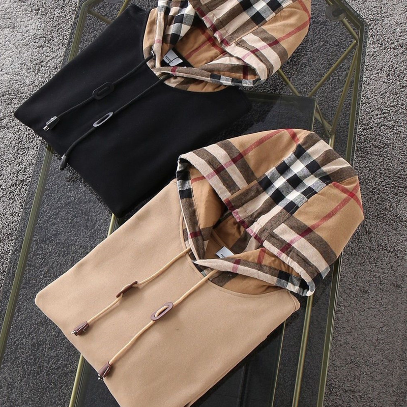 

22ss Bb designer hoodie men TB hooded sweater classic plaid stitching cotton hoodies women casual pullover jacket, Blue