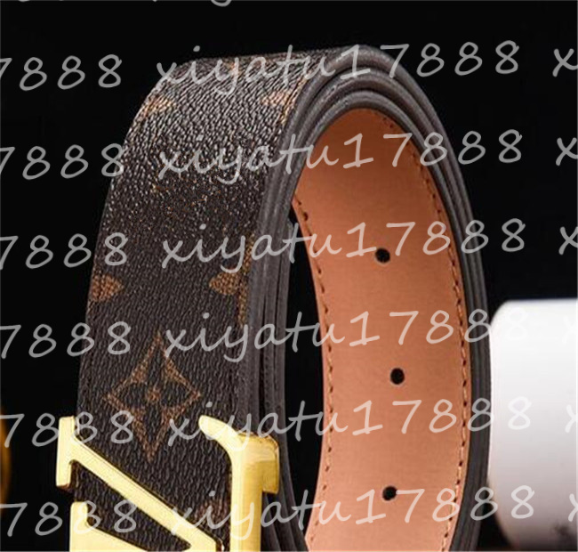 

Fashion Unisex Men Luxury Belt Genuine Leather Men's Belts Designer High Quality Gold Smooth Buckle Female For Women Hip Jeans 3.8-3.4-2.0cm with white box, Belt+with box