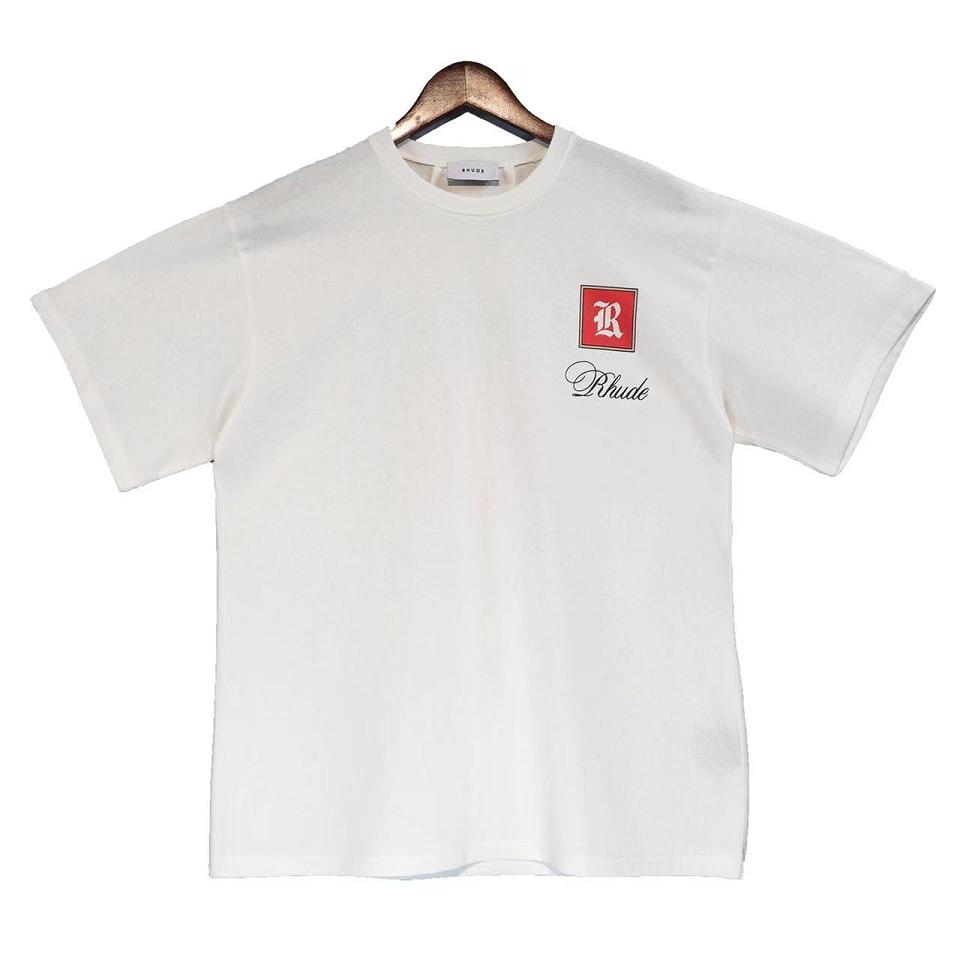 

22SS High Quality 1 Print Cotton T Shirt Men Women Streetwear Summer Black White