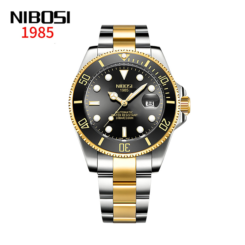 

Fully automatic men's mechanical watch green watch waterproof luminous calendar steel band Watch cross-border popular a2, C1
