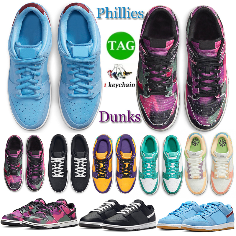 

Designers Dunks Low 2022 New men women Sports Running shoes Teal Zea UNC Phillies Snakeskin Graffiti Jackie Robinson Lisa Leslie Mens Casual Sneakers