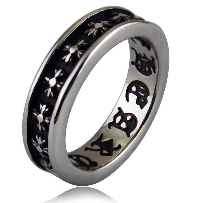 

New Designer Ch Ring Chrome Cross Fashion Jewelry Hearts Original Design Rings Luxury Brand Lover Gift Rk81