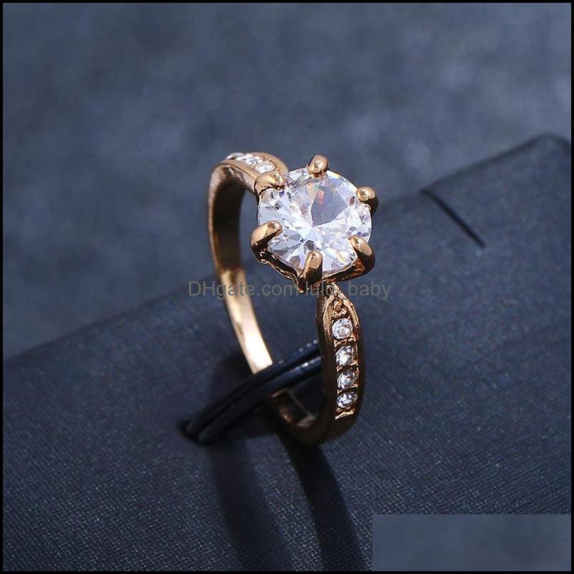 

Band Rings Manufacturer Wholesale Six Claw Color Crystal Zircon Ring For Women Wedding Jewelry Drop Delivery 2021 Baby Dh4Vv