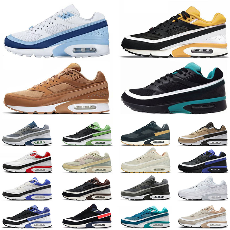 

Mens Womens BW OG Maxs Designer Running Shoes Airs Textile Black Emerald Persian Violet Flax Grey Green White Pure Platinum Blue Cap Sports Sneakers Trainers, 36-40 blue cap